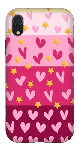 . Funda Artscase Strongfit Para iPhone xr Pink Hearts