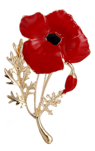 Broche Con Goteo Rojo Y Clavel Para Mujer Boutonniere Day 60