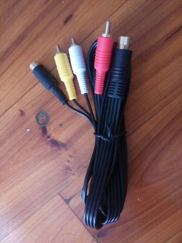 Cabo Composto Av + Svideo Banhado A Ouro Sega Saturno Saturn