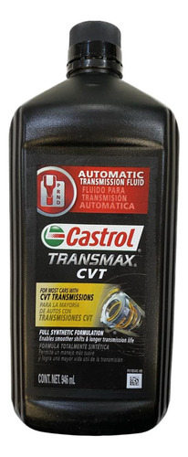 Aceite Transmax Cvt Automatic 1qt X6u Castrol