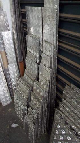 Chapa Aluminio Lavrada Xadrez 1000x500mm Na Esp. De 1,2mm