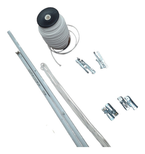 Riel Kirsch De Aluminio Para Cortinas De Tela- Armado