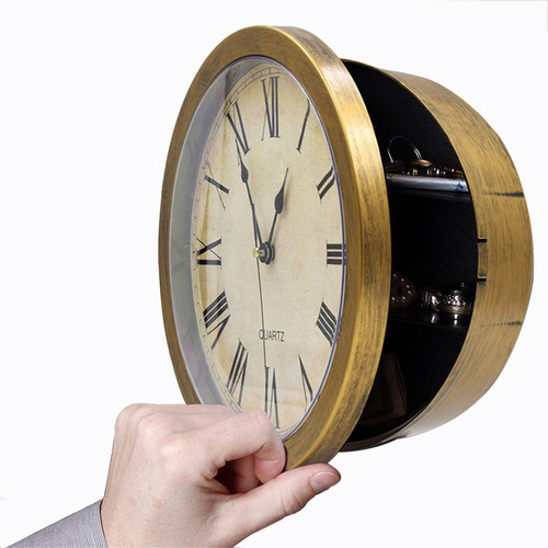 Reloj De Pared Oculto Para Guardar Dinero, Joyas, Objetos De