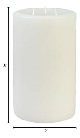 Vela De Pilar Blanco De 8 Pulgadas
