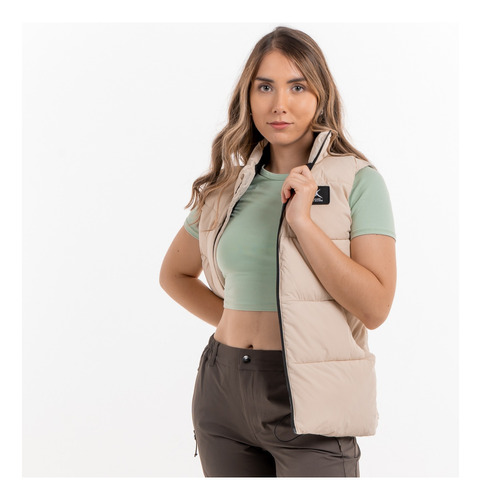 Parka Mujer Sin Manga Arenal Beige