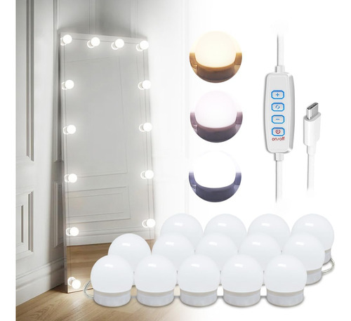 Dlomt Luces De Tocador De Maquillaje Para Espejo, Luces Led 