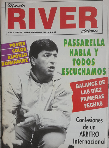 Mundo River Platense 48 Passarella,poster Alfonso Dominguez