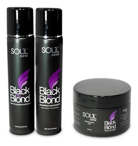  Soul Care Profissional Kit Black Matizador Blond Para Loiras