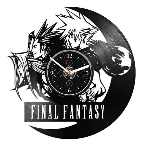 Reloj Final Fantasy Wall Gran Pared De Vinilo Final Fantasy 