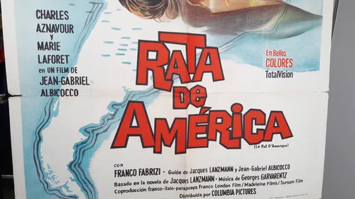 Afiche Cine Poster Jean-gabriel Albicocco Rat D'amérique