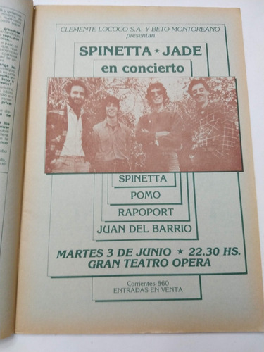 Humor 35 D- Publicidad Spinetta Jade En Concierto Seru Giran