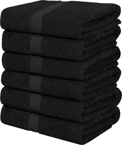 Utopia Towels Juego De 6 Toallas De Baño Pequeñas, 100% Algo