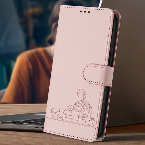 ~#~ Bonita Funda De Piel De Gato Para Samsung Galaxy S24