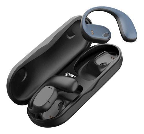 Fone De Ouvido Bluetooth Tws Sem Fio Gancho Corrida Ciclismo Cor Preto