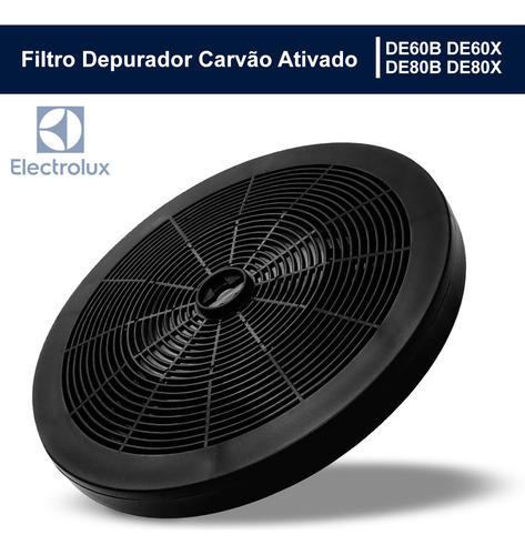Filtro Depurador Carvão Ativado Original Electrolux De80 60
