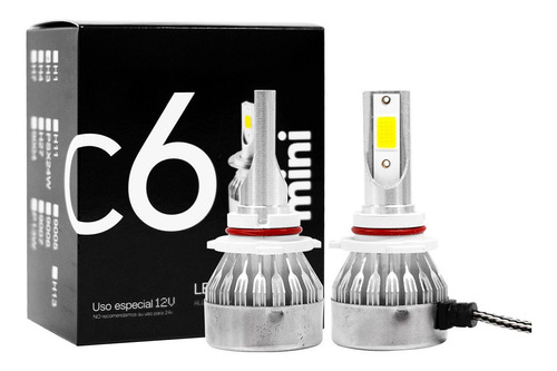 Faro Led Kit C6 Mini Auto Moto Tecnologia Alemana H4 H7 H11