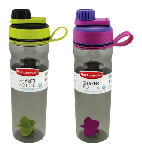 Imagen 2 de 2 de Botella Shaker Rubbermaid 828cc C/ Mezclad. 1w30