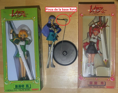 Set Hikaru, Fuu Y Umi Mkr Rayearth Guerreras Tsukuda 1:5 Pvc (Usado)