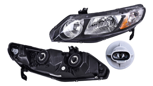 Faro Civic 2006 - 2011 4 Puertas Hybrido Depo Izq Sxc