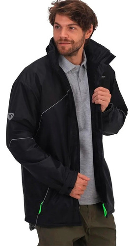 Campera Impermeable Abrigo Frio Hombre Premium Con Capucha