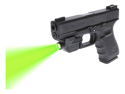 Linterna Truglo Para Pistola Luz Verde Blanco Negro