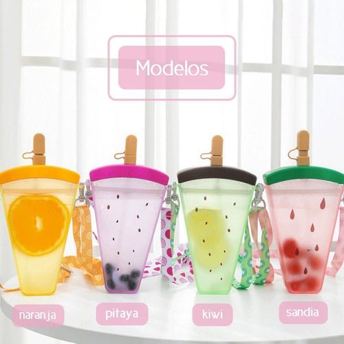 Cantimplora Botella Para Agua Forma De Sandia Kawaii