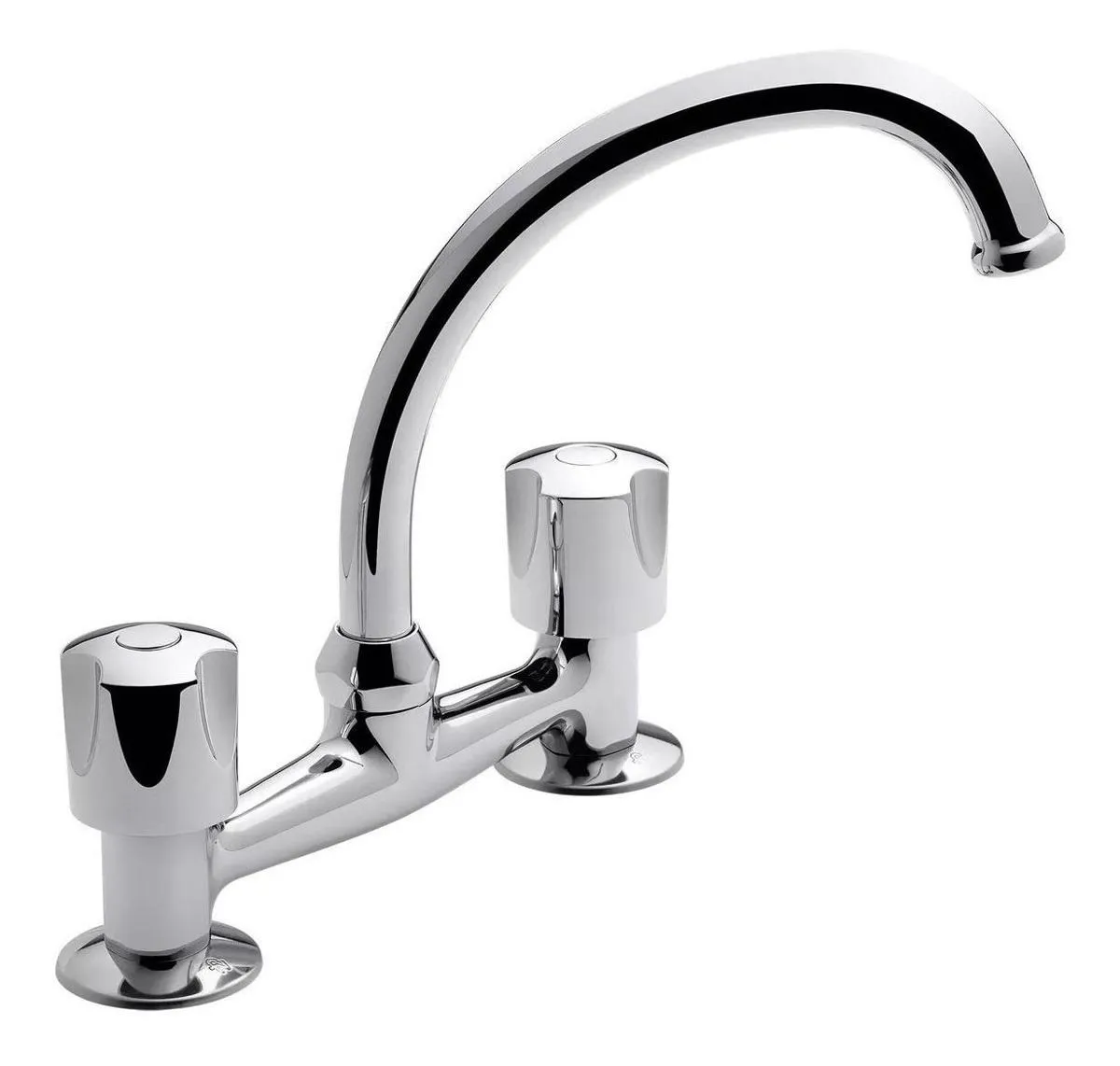 Griferia Para Cocina Fv Pampa De Mesada Cromo 413/b6 Acabado Cromado