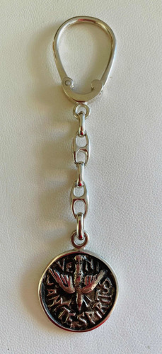 Llavero De Plata Religioso Espíritu Santo. Sg-joyería.