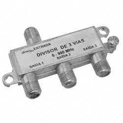 Divisor De Sinal 1x3 Baixa Frequência 5-1000mhz Uhf Vhf