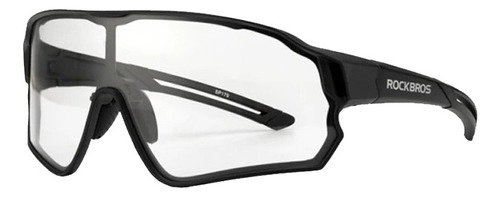 Marco fotocromático para gafas de bicicleta Rockbros UV400, color negro