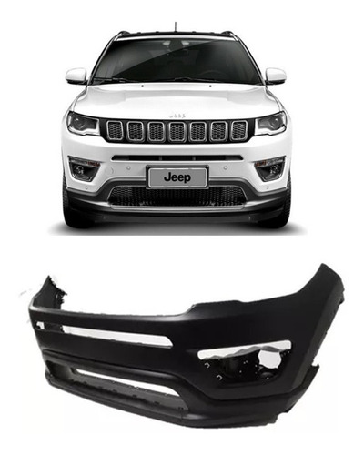 Parachoque Dianteiro Jeep Compass Com Spoiler 2017 2018 18 