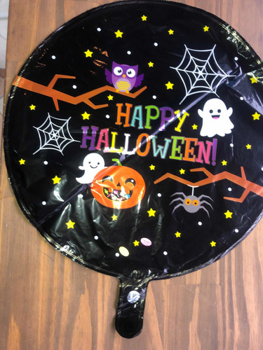 Pack X 10 Globos Metalizados Happy Halloween 18 Pulgadas