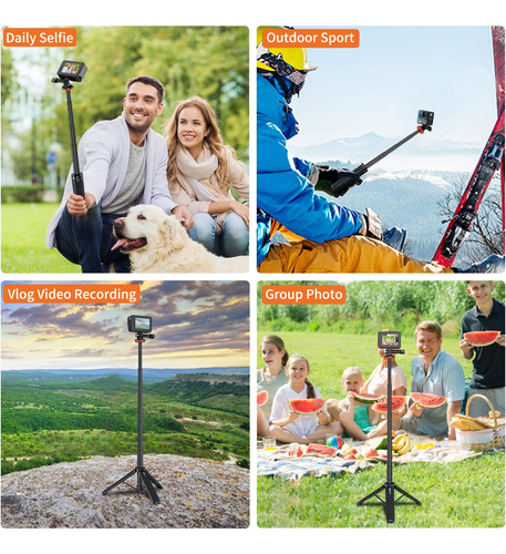 Vrig 201 Mini Trípode Extensible Para Cámara De Acción, De