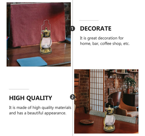 Lámpara De Queroseno De Estilo Retro, Linterna Decorativa, 1