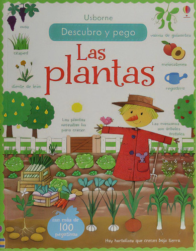 Plantas, Las Descubro Y  Pego, De Sin . Editorial Usborne, Tapa Blanda En Español