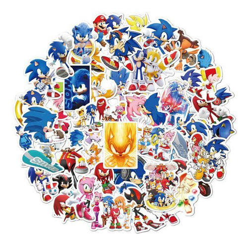 Stickers Sonic Pegatinas (50 Unidades)