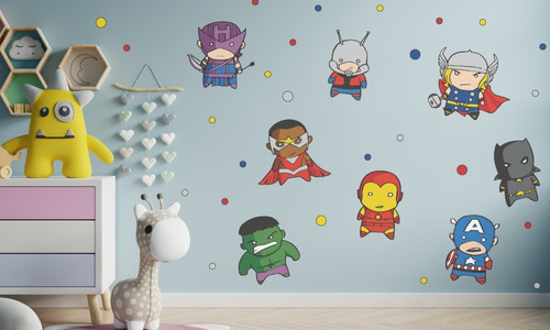 Vinilo Decorativo Infantil - Superheroes Avengers M