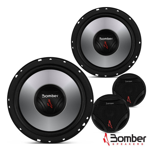 Componentes Bomber Upgrade 100w Rms 6 Crossover Y Tweeters 