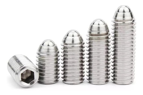 Opresor Allen Con Balín M6x20 50 Pzas Ac Inox (ball Plunger)