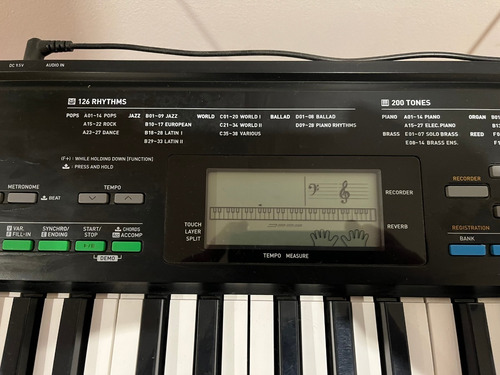 Imagen 5 de 7 de Teclado Casio Ctk-3400 Con Atril Y Fuente De Poder