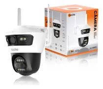 Comprar Câmera De Segurança Basike Wifi 3 Lentes Visão 4k Noturna Câmera de Visão Noturna Infravermelha WiFi, Dupla Lente Grande Angular, Chamada de Voz Bidirecional,IP66 à Prova D'água e à Prova de Poeira