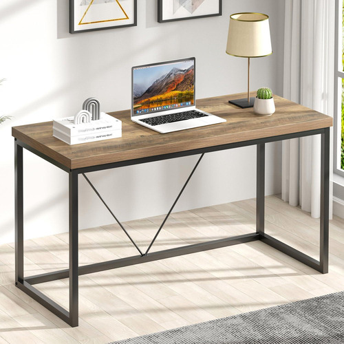 Escritorio Moderno De Oficina Madera Y Metal Estilo Industri