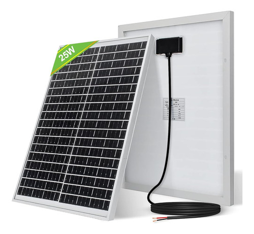 Panel Solar Monocristalino Impermeable De 25 W 12 V Para Car