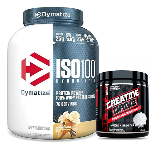Dymatize Proteina Iso 100 Whey Isolate 5lbs + Creatina Drive