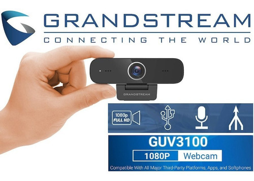 Imagen 5 de 7 de Auriculares Headset Guv3000 + Camara Web Guv3100 Grandstream
