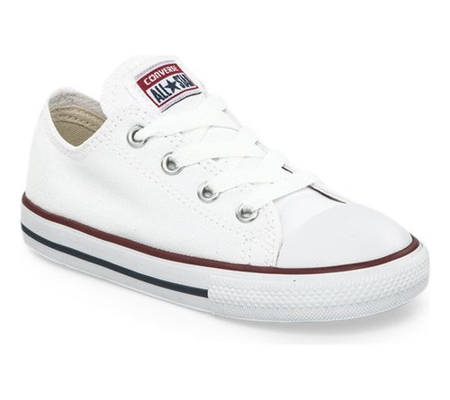 Zapatillas Converse Basicas Ox White Lona Infantil