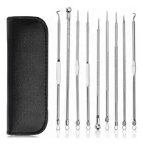 Comprar Extractores Puntos Negro Saca Comedon Acne Pinzas 9 Piezas