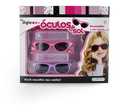 Óculos De Sol My Style Com Acessórios Multikids Br135