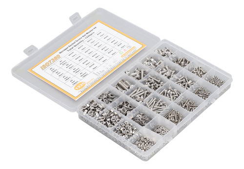 Kit De Arandelas Con Tornillo Hexagonal, 120 Piezas De Acero