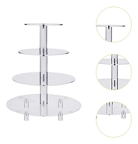 A Mesa Con Soporte For Tartas Transparente Con Forma De